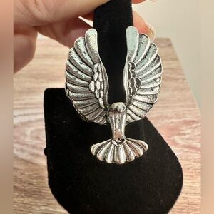 Silver thunderbird Southwestern Ring Sz 8.25